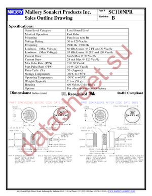 SC110NPR datasheet  